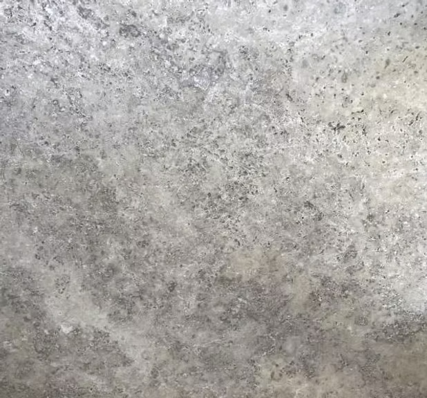Silver Travertine Cross Cut